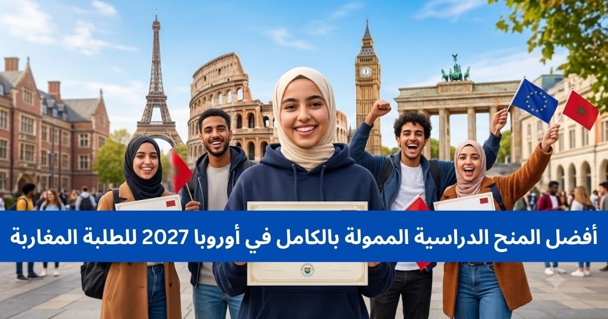 أفضل المنح الدراسية الممولة بالكامل في أوروبا 2027 للطلبة المغاربة أفضل المنح الدراسية الممولة بالكامل في أوروبا 2027 للطلبة المغاربة