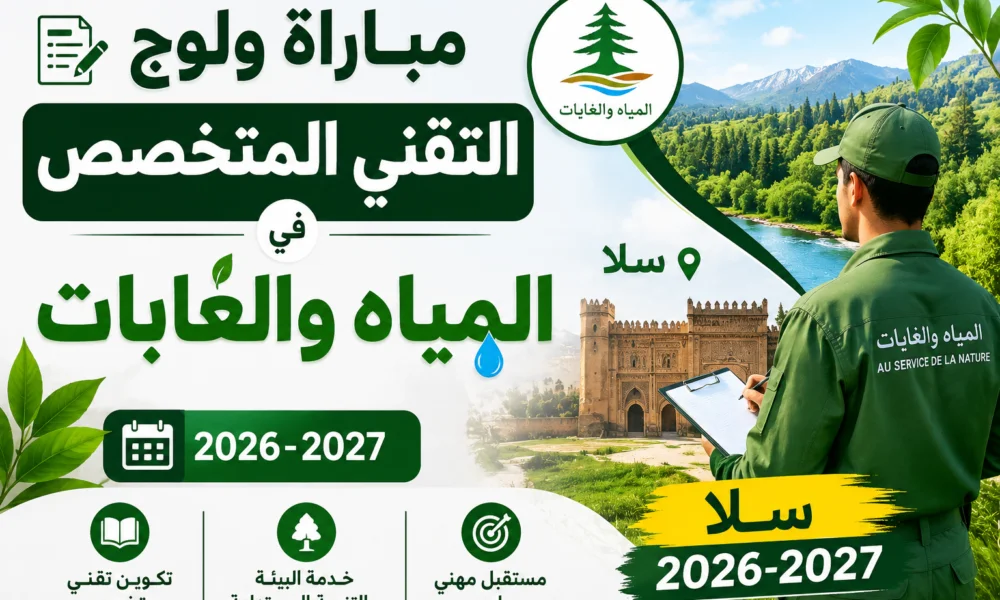 مباراة ولوج التقني المتخصص في المياه والغابات – سلا 2026-2027